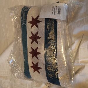 Chicago Flag Pillow 9x12 BNWT